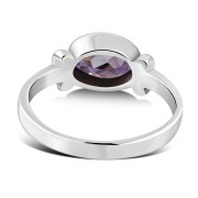 Delicate Amethyst Silver Ring, r262