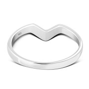 Triangular Head Black Onyx Silver Ring, r479