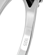 Ethnic Mother of Pearl Silver Ring, r492