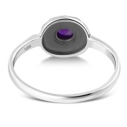 Ethnic Design Amethyst Silver Ring, r500