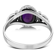 Ethnic Sterling Silver Amethyst Ring, r505