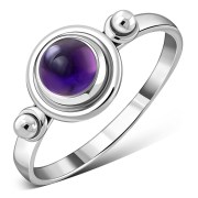 Amethyst Silver Ring, r517