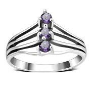 Amethyst Silver Ring, r528
