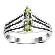Peridot Silver Ring, r528