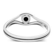 Evil Eye Silver Turquoise Ring, r570