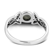 Labradorite Celtic Trinity Silver Ring, r590