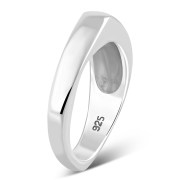 Black Onyx Stone Sterling Silver Ring, R607