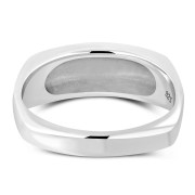 Black Onyx Stone Sterling Silver Ring, R607