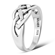 Plain Celtic Knot Silver Ring, rp171