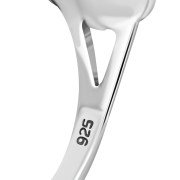 Plain Solid Sterling Silver Shamrock Ring, rp589