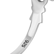 Thin Celtic Claddagh Ring, 925 Sterling Silver, rp671