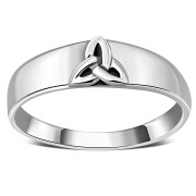 Plain Simple Celtic Trinity Knot Silver Ring, rp681