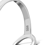 Plain Silver Heart Ring, rp716