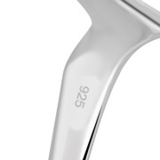 Simple Classic Silver "V" Shaped Ring., rp718