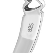 Silver Plain Heart Ring, rp719