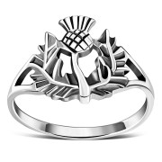 Sterling Silver Thistle Ring, rp729