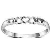 Simple Hearts Ring, rp738