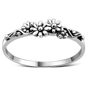 Ethnic style flower ring, rp751