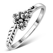 Plain Ethnic Flowers Ring, rp752