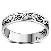 Plain Ethnic Silver Ring, rp755