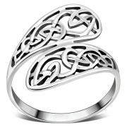 Special design Celtic Knot Plain Silver Ring, rp760