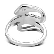 Plain Silver Snake Ring, rp767