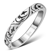 Plain Silver Designed Band Ring, rp775