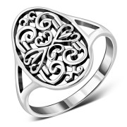 Victorian Style Ethnic Silver Ring, rp779