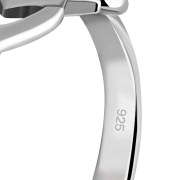 Delicate Plain Celtic Knot Silver Ring, rp783