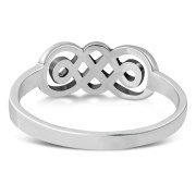Plain Celtic Knot Delicate Silver Ring, rp785