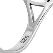 Tree of Life Plain Sterling Silver Celtic Knot Ring, rp807