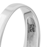 Ethnic Plain Silver Waves Band Ring, rp839