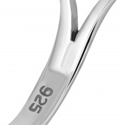 Round Large Light Plain Celtic Silver Ring, rp861