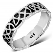 Celtic Knot Mens Band Ring - rp892