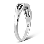 Celtic Knot Plain Silver Band Ring, rp897