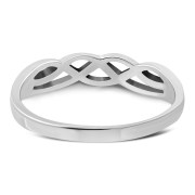 Celtic Knot Plain Silver Band Ring, rp897