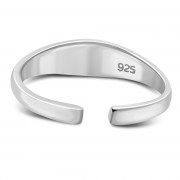 Triskele Triple Spiral Sterling Silver Toe Ring, tr18