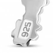 Flowers Toe Ring Plain Sterling Silver, tr57