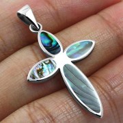 Abalone Cross Pendant, p544
