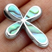 Abalone Cross Pendant, p542