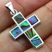 Abalone Cross Pendant, p549