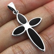 Black Onyx Cross Pendant, p544