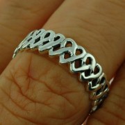 Celtic Hearts Silver Ring, rp740