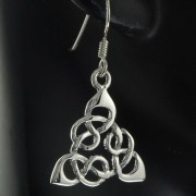 Celtic Plain Silver Earrings, ep105