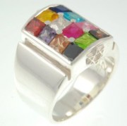 Hoshen Ring Sterling Silver, r455