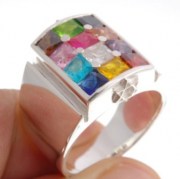 Choshen Hoshen Ring Sterling Silver R455MIX