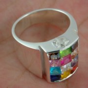 Choshen Hoshen Ring Sterling Silver R455MIX