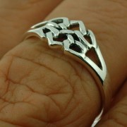 Delicate Celtic Knot Silver Ring, rp674