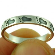 Foot Silver Band Ring, 925 Sterling Silver, rp774