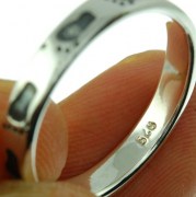 Foot Silver Band Ring, 925 Sterling Silver, rp774